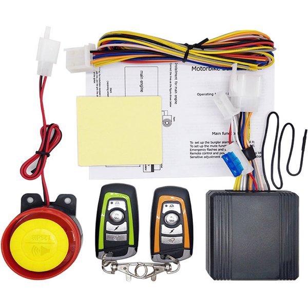 Système d'alarme universel pour moto, unidirectionnel, avec démarrage du moteur, télécommande, porte-clés 12V avec protection contre les surcharges