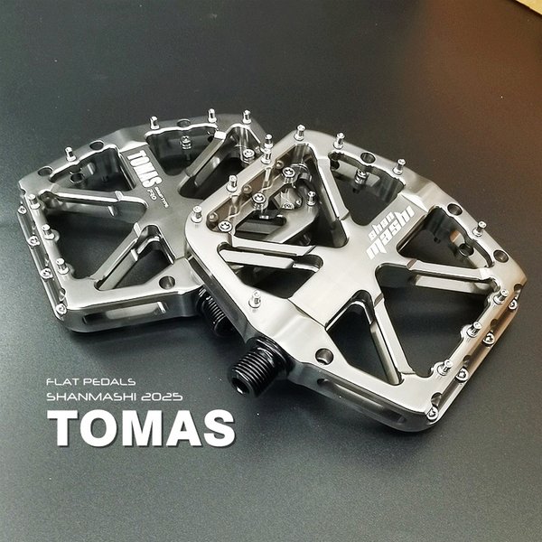 SHANMASHI pédales de vélo TOMAS vtt montagne route plat antidérapant CNC 3 roulements scellés pédales de vélo vertes accessoires de cyclisme de Route