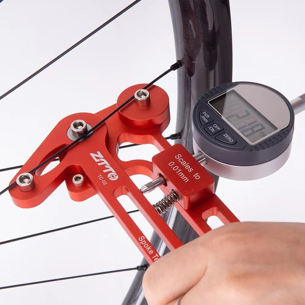 ZTTO MTB Vélo VTT Mètre de tension électronique/mécanique pour rayons de roue VTT/Vélo de route Indicateur de haute précision Stable et fiable