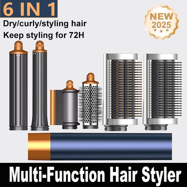 Styler à air chaud professionnel 6 en 1, ions négatifs, ensemble de coiffure multi-usages pour des boucles automatiques, outils de coiffage, meilleur cadeau pour les femmes