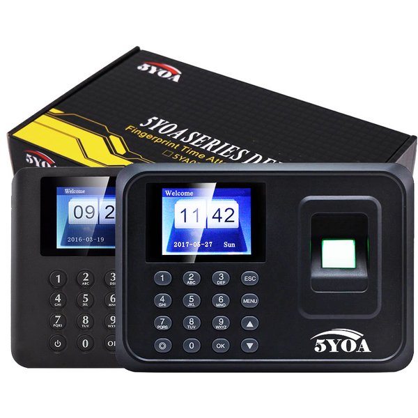 Biometric Fingerprint Time Attendance System Clock Recorder Employee Recognition Recording Device Electronic Machine