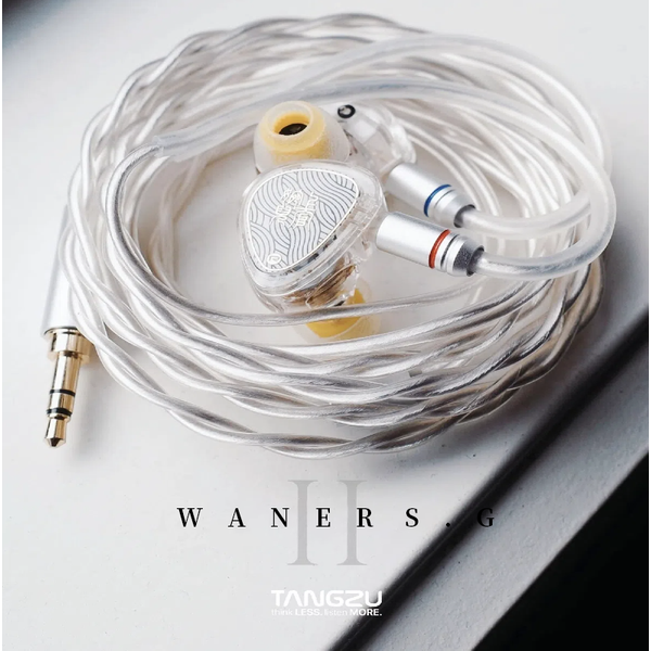 TANGZU WANER 2 Écouteurs intra-auriculaires dynamiques simples à pilote PET de 10 mm avec câble détachable