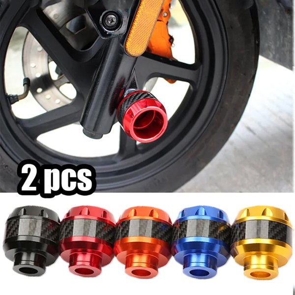 Protecteur universel de Crash de moto, 2 pièces, protecteur de fourche avant en aluminium, Protection de roue de moto, curseur de capuchon de Crash