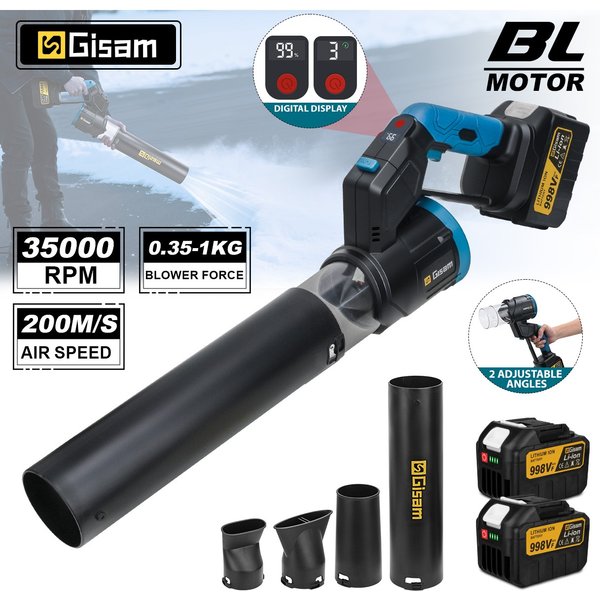 GΣ 35000 U/min bürstenlose elektrische Turbogebläse, Lüfter, Luftgebläse, Hand-Laubbläser, Staubblasen für Makita 18 V-Batteriestifte