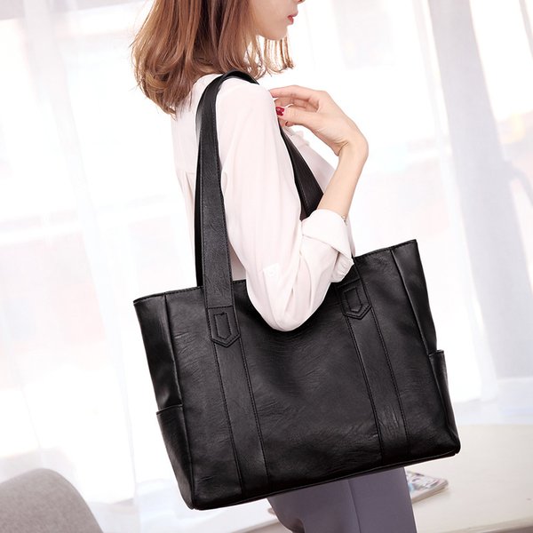 Sac à main de grande capacité pour femmes, sac à main assorti avec tout, sac à bandoulière diagonale, sac pour mère d'ambiance Simple