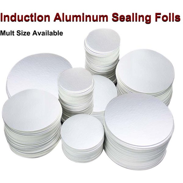 100 Stück 36–121 mm PET-Kunststoffflaschen, elektromagnetische Induktions-Dichtungsfolien, Liner, PE-Kosmetikdosen, Aluminiumfolie, Dichtungsfolie