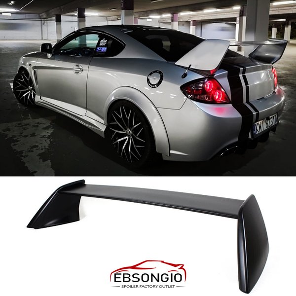 Aileron de coffre arrière noir brillant JDM pour Hyundai Tuscani Tiburon Coupé 2000 2001 2002 2003 2004 2005 2006 2007 2008