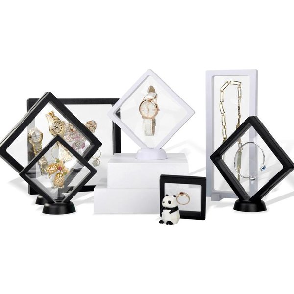 PE Film Transparent Sichtbar Schmuck Lagerung Box Ring Ohrring Box Armband Halskette Display Box Schmuck Staubdicht Lagerung Box