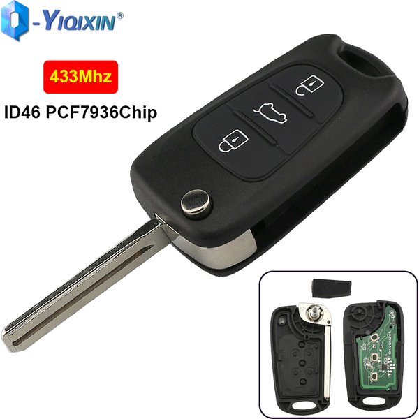 433Mhz Flip Remote Auto Schlüssel Für Kia Picanto Sportage Rio3 K5 K2 Für Hyundai I20 I30 IX35 I35 Accent solaris Elantra Picanto ID46