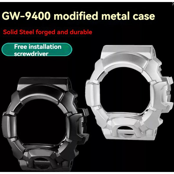 Für Casio GW-9400 Gehäuse 316L Edelstahl-Lünette G-SHOCK Master G-Ranger GW9400 Metallgehäuse Uhrmacher DIY Modifiziertes Zubehör
