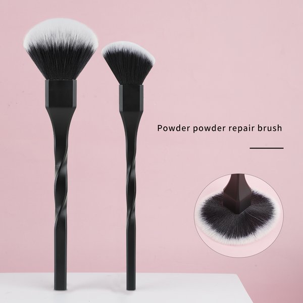 1PCS Spiral Design Plastic Handle Beauty Makeups Brushes Cosmetics Powder Blush Brush Make-up for women Tool Free Shipping