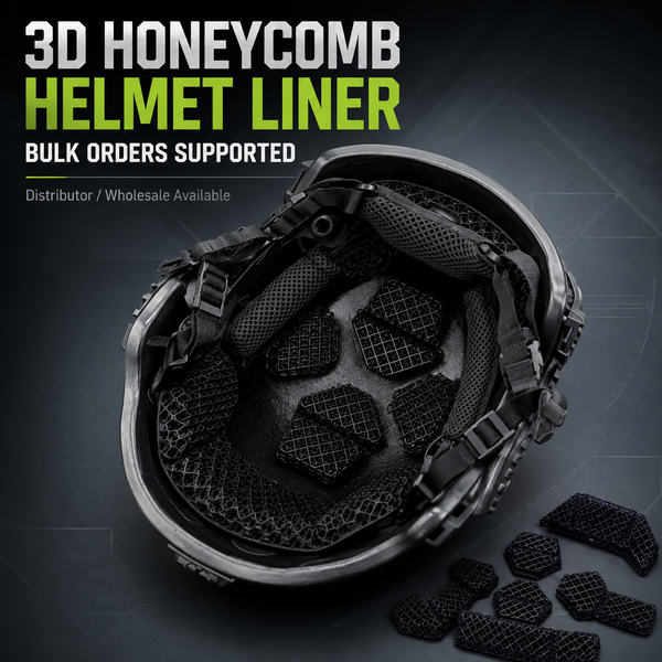 Taktisches Helminnenpolster 3D-Gedrucktes Wabenpolymer-Kissen Atmungsaktiver Stoßdämpfungseinsatz für Airsoft Jagd Outdoor