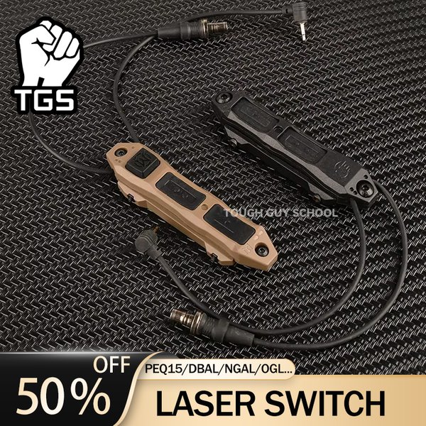 Pressostat tactique WADSN Airsoft pour DBAL A2 PEQ-15 NGAL M600 M300, lampe de poche, bouton de commutation à double fonction à distance