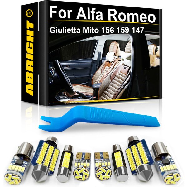 Car LED Interior Light For Alfa Romeo Giulia Stelvio Giulietta Mito Brera GT 147 156 159 166 1998-2021 Accessories Parts Canbus
