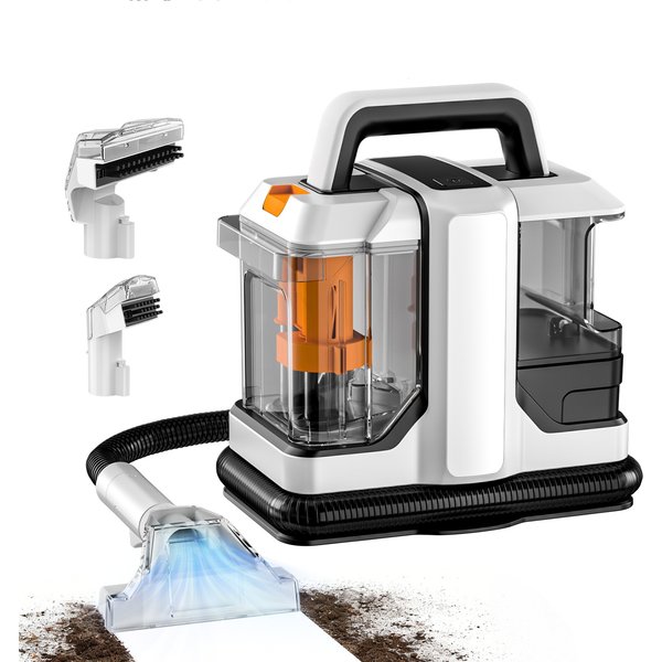 OMESER 750W Przenośny Odkurzacz do Dywanów 15KPa, Ręczny Odkurzacz do Praczek z Funkcją Spryskiwania i Ssania, Zintegrowana Maszyna do Czyszczenia Samochodu, Kanapy i Sierści Zwierząt