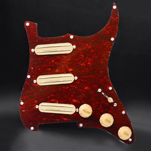 SSS Prewired Gitarren-Schlagbrett ST Keramikmagnet Doule Coil Pickup Scratchplate Assembly für ST-Gitarre