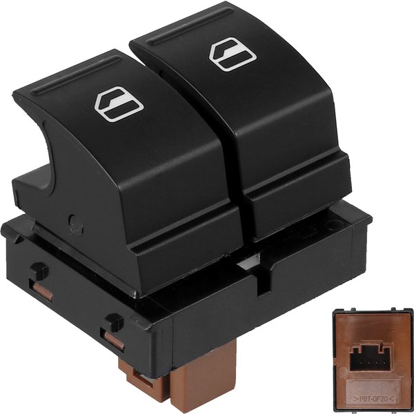 Joli de vitre de voiture compatible avec Skoda Octavia Mk2 Fabia Roomster, remplacement électrique, double bouton de commande de fenêtre, 2023
