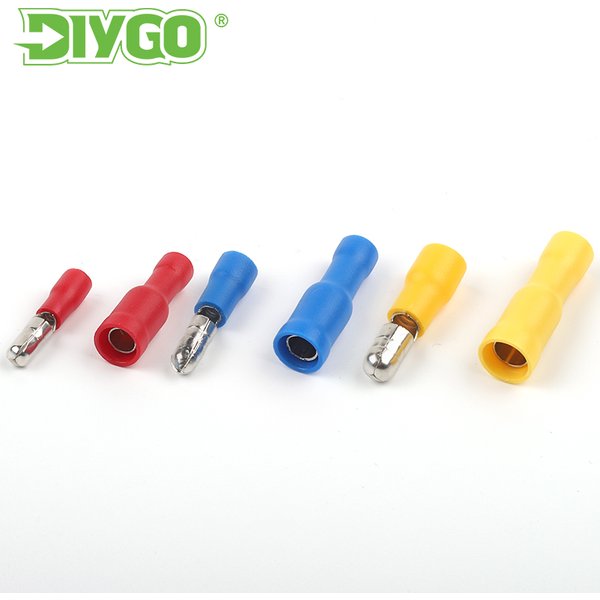 Connecteur de fil mâle femelle en forme de balle en PVC, isolant, électrique, CriAJTerminal, audio, MPD, FRD, 50 pièces
