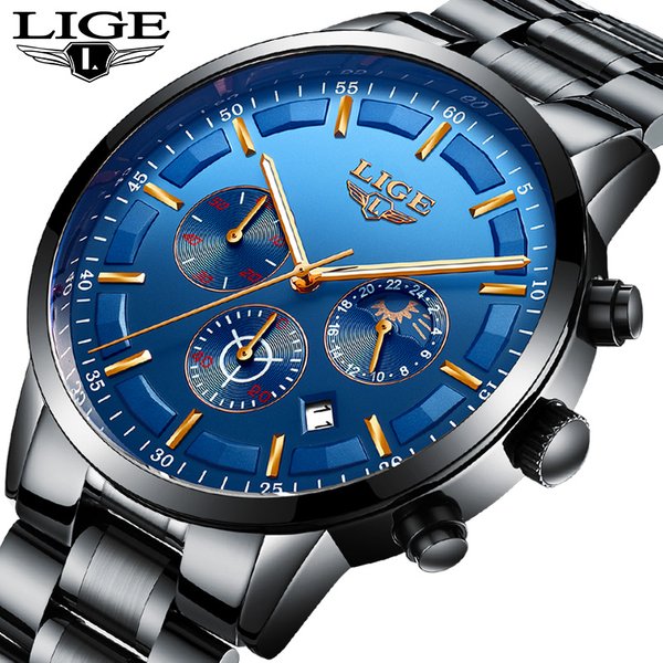 Neue lige uhren männer quarz top marke analog militär männliche uhren männer sport armee uhr 3atm wasserdichte relogio masculino box