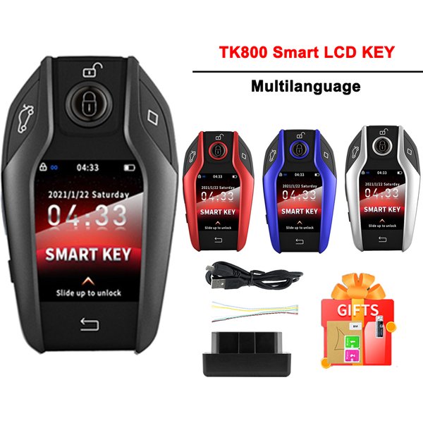 YIQIXIN OBD clé intelligente LCD modifiée universelle TK800 pour mercedes-benz BMW Buick Audi Cadillac Lexus Land Rover Kia Toyota télécommande