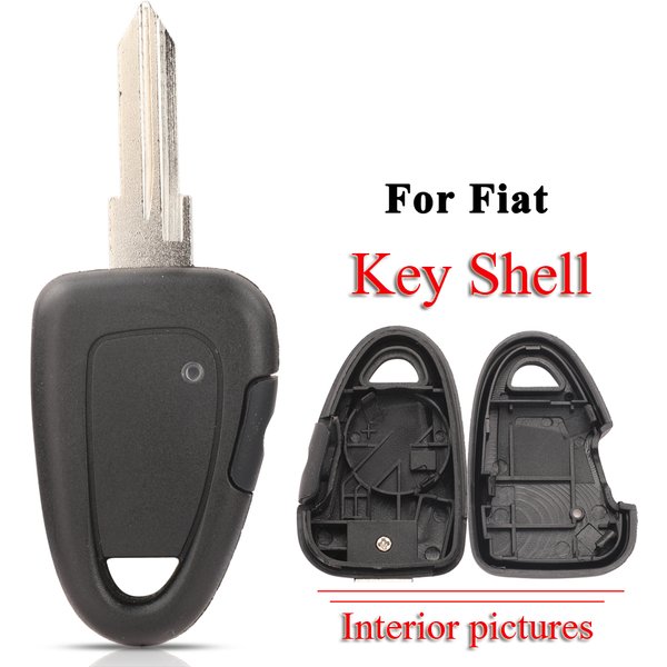 Jingyuqin Transponder Remote Car Key Shell Case Fob For Fiat Iveco Remote Uncut GT15R Blank Blade Case Fob Replacement