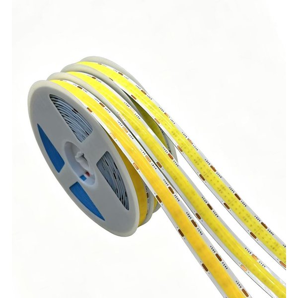 5 m zweireihiger COB-LED-Streifen, hohe Helligkeit, 624 LEDs/m, FOB RA90, flexibles Band, 3000 K, 4000 K, 6000 K, LED-Beleuchtung, dimmbar, DC12 V/24 V