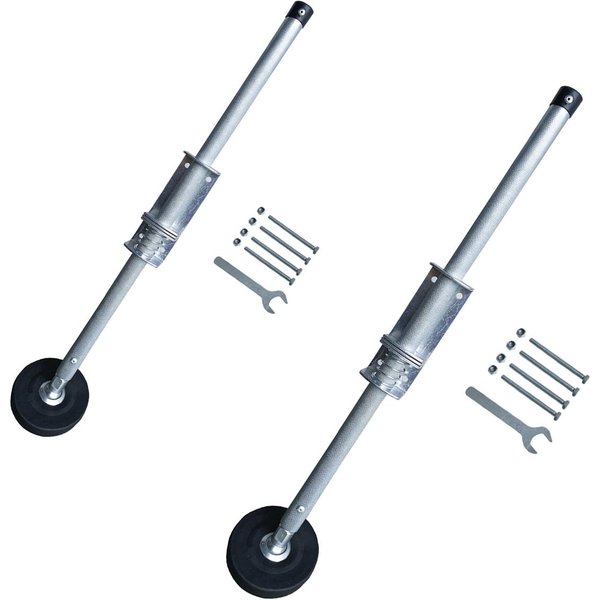 Pieds de stabilisateur d'échelle d'extension, fournitures de construction avec vis et clé, paire de niveleurs d'échelle pour niveaux de sol, escaliers de maison