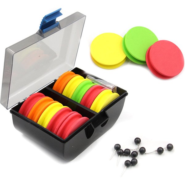 Bobines en mousse EVA pour plate-forme de pêche à la carpe, 20 pièces, chaque boîte, Leader de ligne avec broches, planche métallique, crochet de planche de ligne d'enroulement