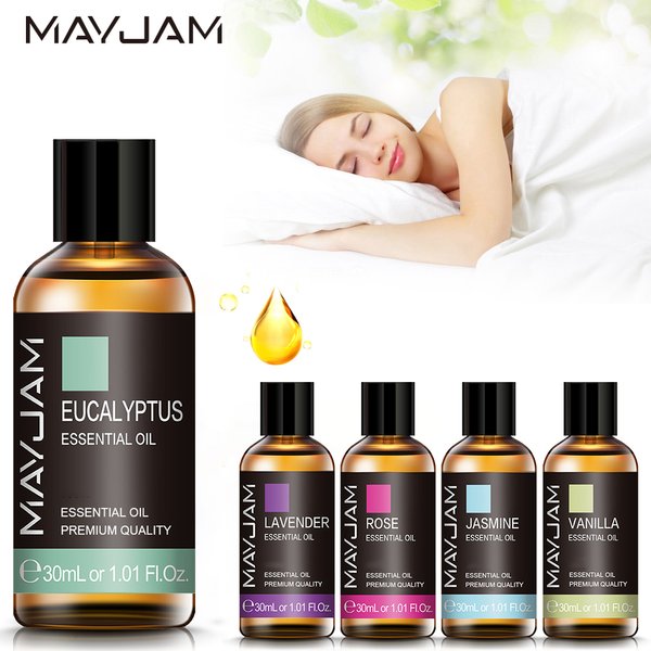 Dyfuzor olejków eterycznych z eukaliptusa lawendy Olejek zapachowy 30ML Jaśmin Wanilia Drzewo sandałowe Patchouli Cytryna Ylang Ylang Róża Rumianek