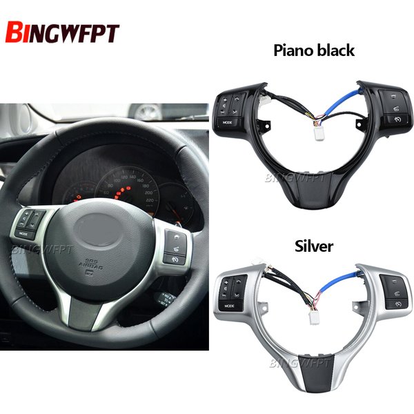 Boutons de commande de volant de haute qualité pour Toyota Vitz / Yaris 2012 2013 2014 2015 2016