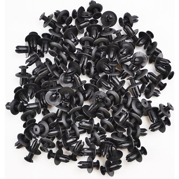 100 Stück 8mm Auto Befestigungs clip Kunststoff clips entfernen Halte nieten für Autos befestigen Stoßstangen tür verkleidung Demontage Auto Werkzeug