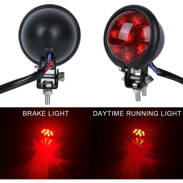 Stop Light Universal Motorcycle Accessories Taillight Motorcycle Tail Light 12V Motorbike Brake Rear Lamp Red
