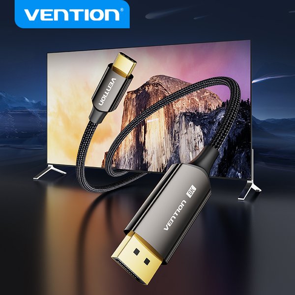 Vention USB C auf DP Kabel USB Typ C auf 8K 60Hz DisplayPort Bi-Directionalkabel für iPhone Tablet PC Monitor HDCP HDR DP Kabel
