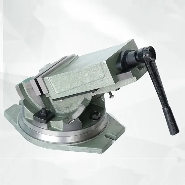 Hochleistungs-Maschinenschraubstock aus Gusseisen, 100 mm Backenbreite, 45 Gauge Stahl, gehärtete Backen 360 ° Drehsockel für Bohr- und Fräsmaschinen