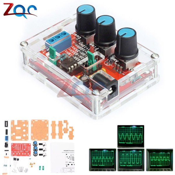 1Hz -1MHz XR2206 Function Signal Generator DIY Kit Sine/Triangle/Square Output Signal Generator Adjustable Frequency Amplitude