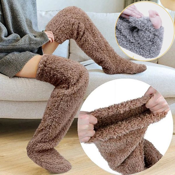 Bas de pieds chauds d'hiver pour femmes et hommes, lit multifonctionnel, sommeil avec couette, vieilles jambes froides, chaussettes de sommeil chaudes, réchauffement des pieds
