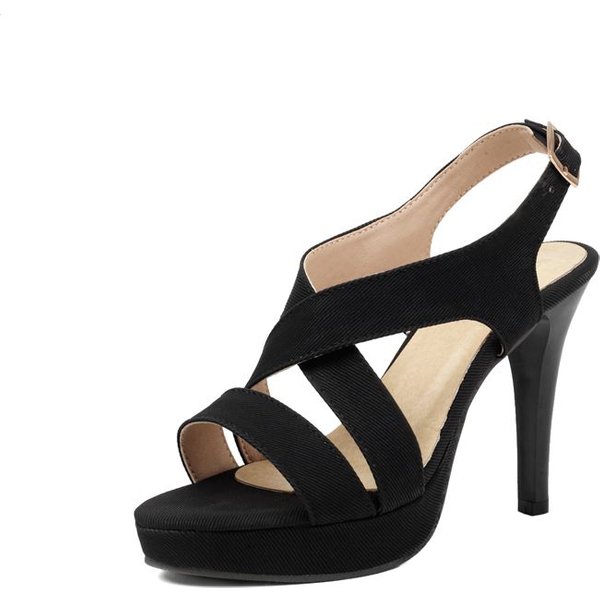 SIMLOVEYO 2024 Sommer Damen Sandalen Offene Zehen Schuhe mit Schnallenverschluss Stiletto Plateau 46 47 48 Sexy Dating-Schuhe