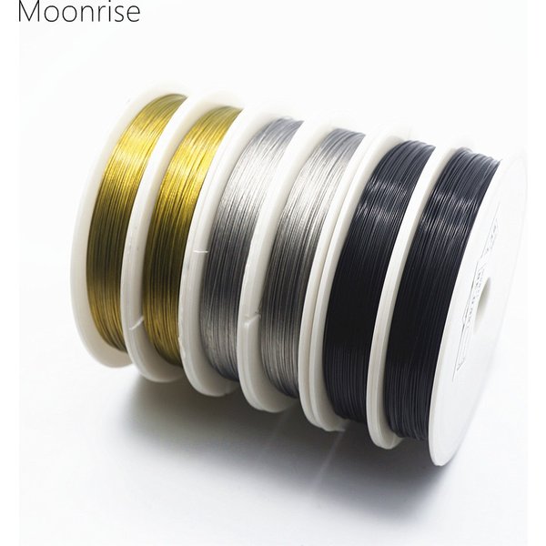 30M/Roll Silver Tone Beading Wire 0.3/0.35/0.45/0.5/0.6mm Coated Stainless Steel Wire Tiger Tail For Jewelry Making Finding