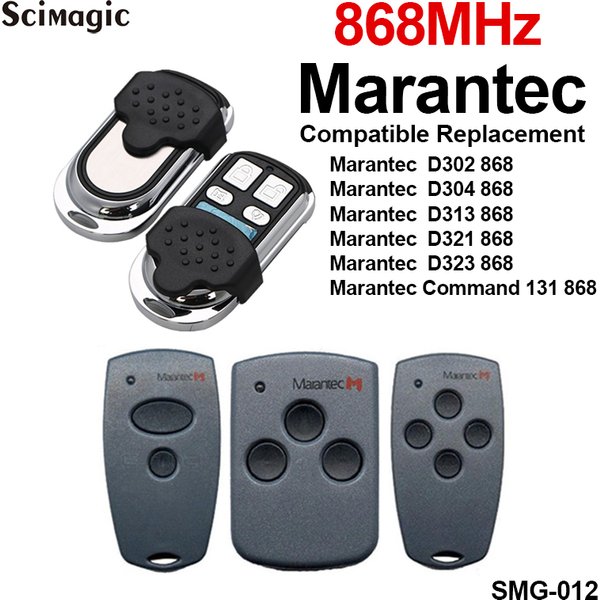868-MHz-Garagentor-Befehlsduplikator für Digital D302 382 Garagenfernbedienung und Torsteuerung