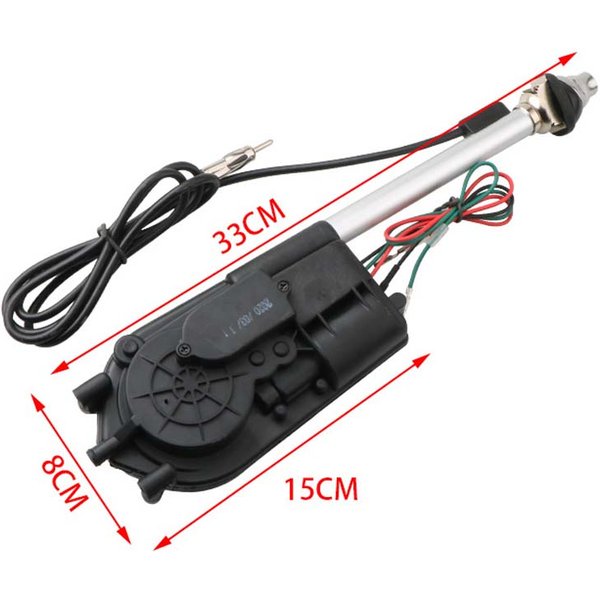 Universal Retractable Car Antenna Auto Retractable Radio Antenna Retrofit Kit 12V External Car Antenna Car Replacement for Car