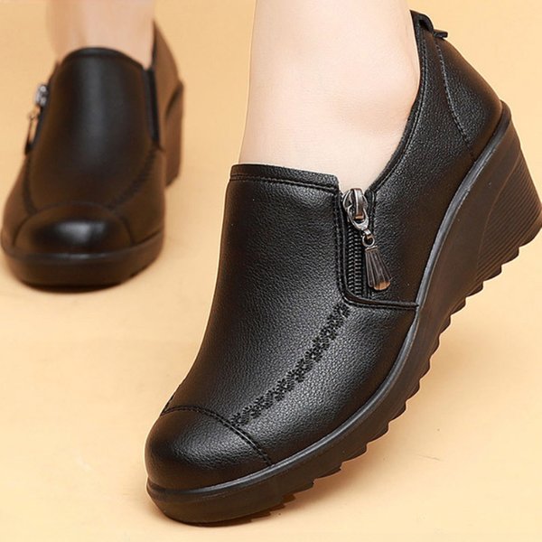 New Spring Autumn Fashion Women's Wedge Casual Single Shoes: Increase, Wear, Comfortable Chaussure Femme