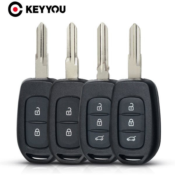 KEYYOU 2/3Buttons Car Key Shell Fob For Renault for Renault Sandero Symbol Trafic Dacia Logan Key Case Cover Replacement