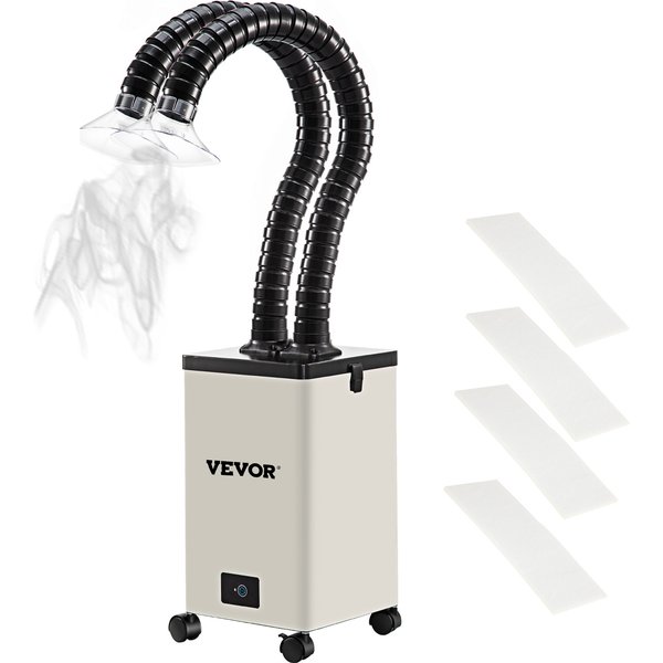 SucceBuy 80 W 150 W Rauchabsauger, reiner Luftreiniger, 3-stufige Filter, 3-Gang-Lötkolben, schädlicher Rauchabsorber für Schweißreparaturen
