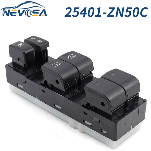 NEVOSA 25401-ZN50C LHD Vorne Links Seite Auto Power Fenster Control Schalter Für 2007-2012 Nissan Altima Infiniti EX35 EX37 25401ZN50C