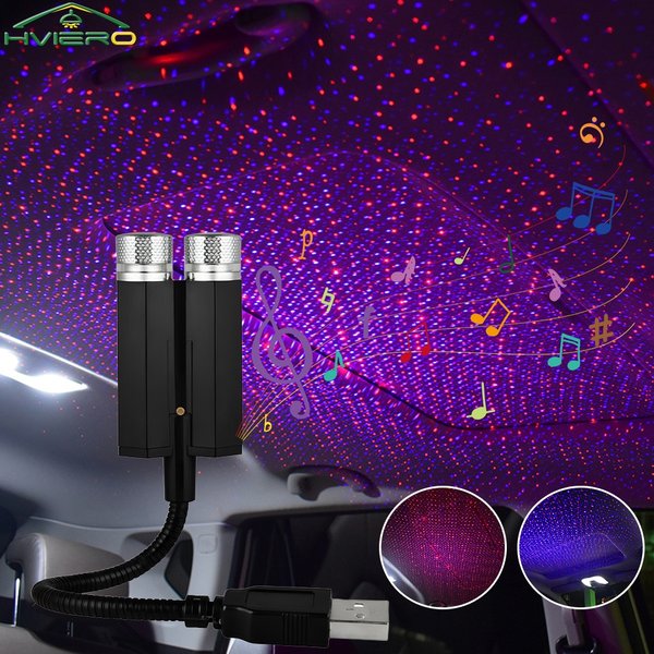 Auto Dach Sterne Lichter Innen Mini LED Sternen Atmosphäre Himmel USB Projektor Auto Lampe Dekoration Nacht Galaxy Laser Hause Led