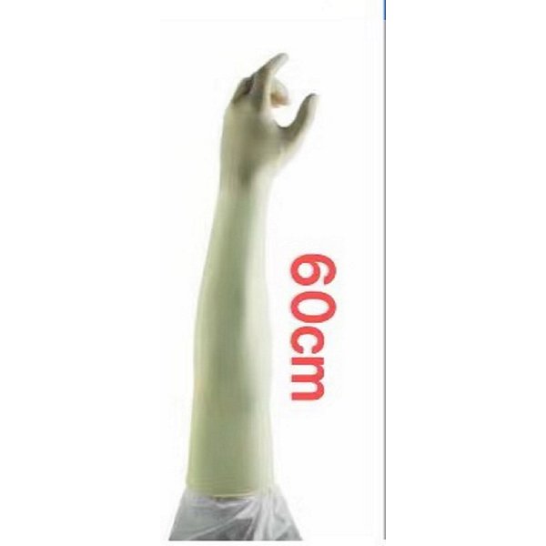 Ansell bio clean maxima blls (1 Paar) Einweg-Latex-Reinraum handschuh (60cm/24 ') ISO Level 4 & EU gmp ein Level-Vollarm schutz