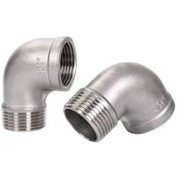 1/8" 1/4" 3/8" 1/2" 3/4" 1" Innengewinde x Außengewinde Straßenbogen 90 Grad abgewinkelte Rohrverschraubungsverbinder aus SS 304 Edelstahl
