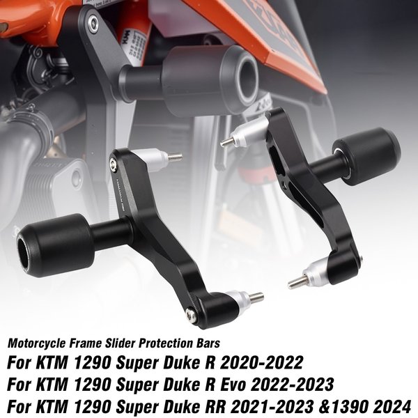 Für KTM 1290 Super für Duke RR/R Evo 2024 Motorrahmen-Slider Schutz Crash-Seitenschutz Motorrad-Zubehör