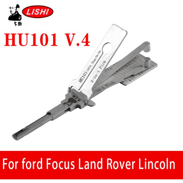 Oryginalny HU101 V.4 EXT do Forda/Land Rovera/Volvo/Lincolna, narzędzie Lishi 2-w-1 do otwierania/decodowania zamków Locksmtihs