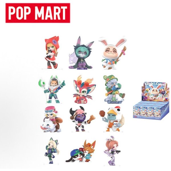 POP MART LEAGUE OF LEGENDS Clash of The Cuties Serie Trendige Blindbox Spielzeuge Mystery Box Überraschungstüte Actionfigur Überraschung